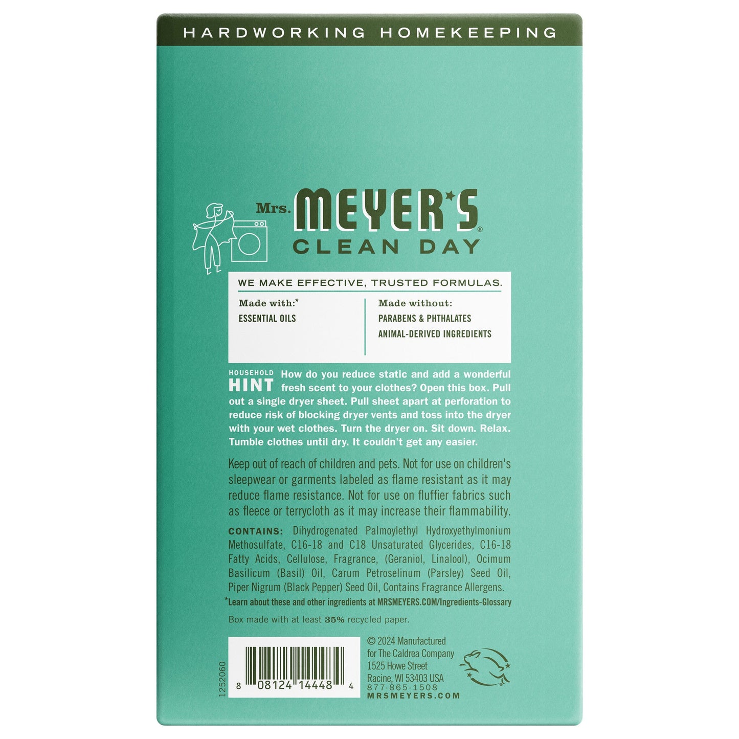 Basil Dryer Sheets